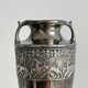 Small silver-plated metal amphora vase antique