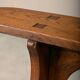 Antique, Primitive and Rustic Farm Benches in solid Oak, France 1920's