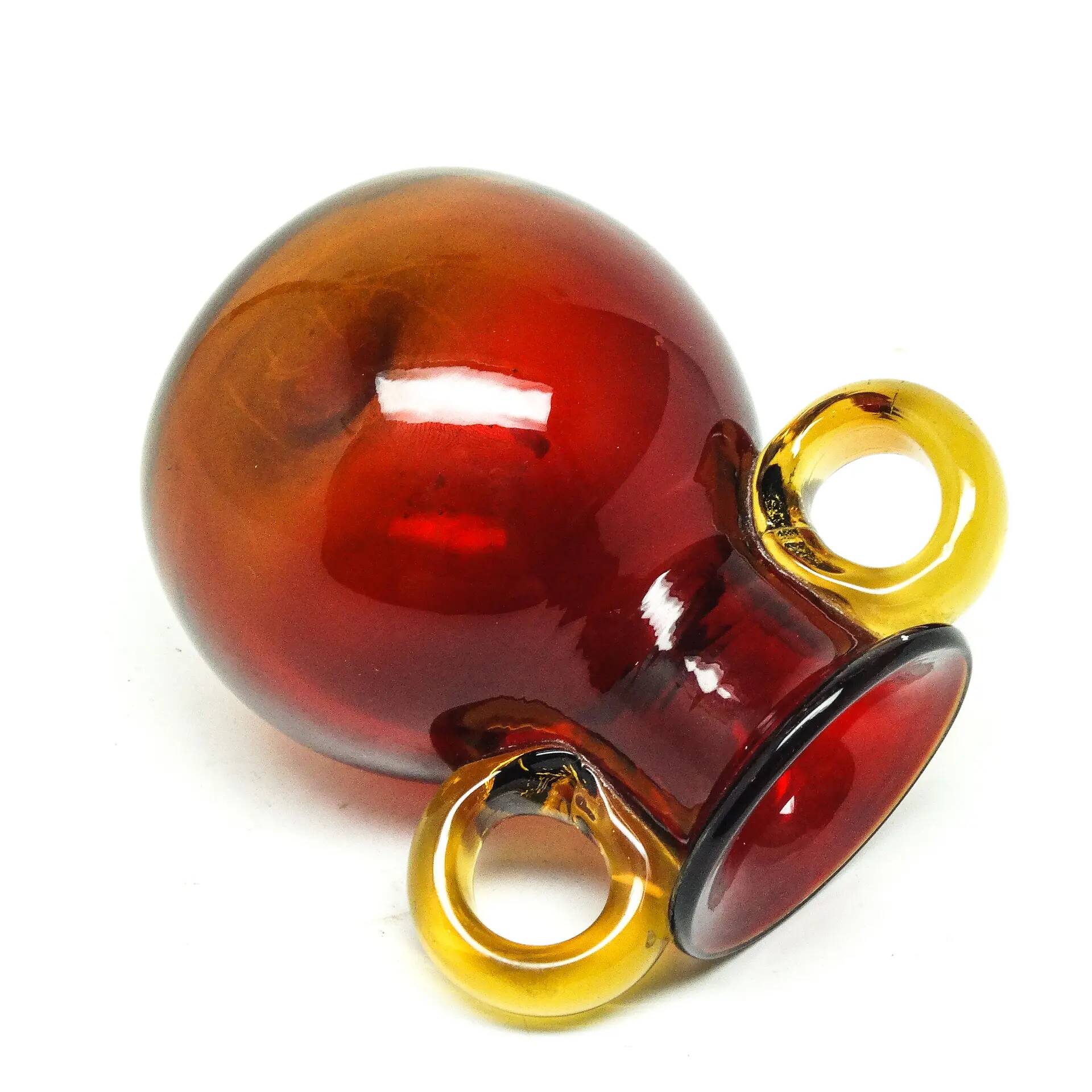 Vase, mid-century modern, glass, designed by J. Słuczan-Orkusz, Poland, 1970s