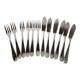 SFAM 6 Silver-Plated Fish Cutlery Sets, 12 Pieces