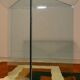 Bacco desk in transparent glass attributed to Tonelli, Italy, 1980s.