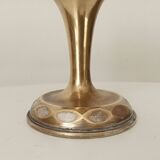 Coupe sur pied ancienne art déco en laiton doré