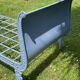 Napoleon III cast iron daybed on wheels