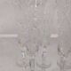 Cut crystal champagne flutes