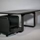 Bureau "Hombre" en bois massif par B.Vogtherr pour Rosenthal, années 1970