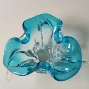 Large Vide Poche/Ashtray Murano. Made of blown art glass. Diameter 28 cm.