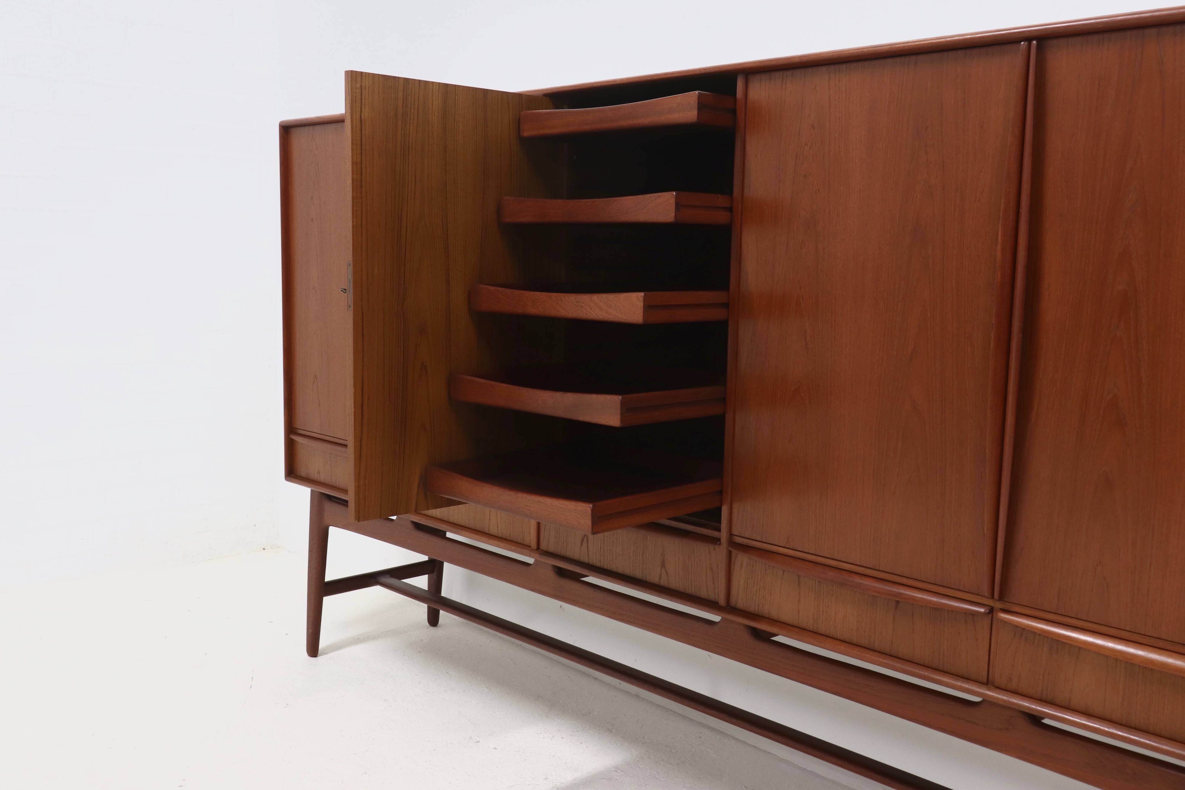 Teak Highboard by Svend Aage Madsen for K. Knudsen & Søn 1950s