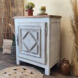 Confiturier en chêne et noyer