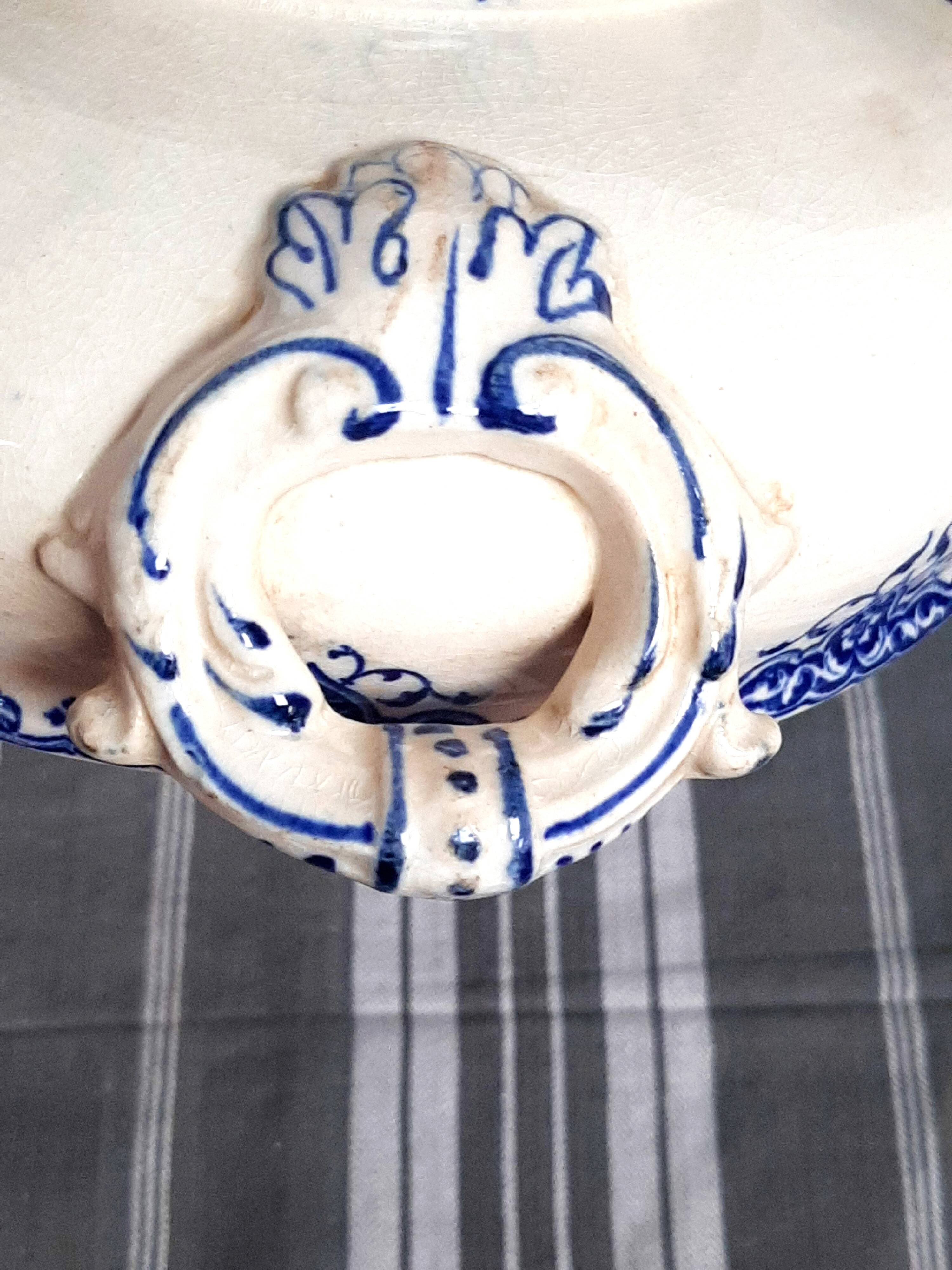 Ironstone soup tureen from the 19th century.
