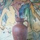 Terracotta jug with vintage handle, terracotta vase, interior decoration, primitive, pitcher