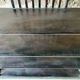 Large industrial black metal shelf – openwork graphic structure