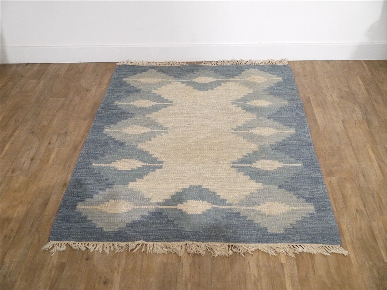 Scandinavian carpet "rollakan" in wool 1960