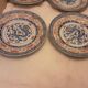 9 assiettes a dessert porcelaine asiatique   graines de riz chine dragon