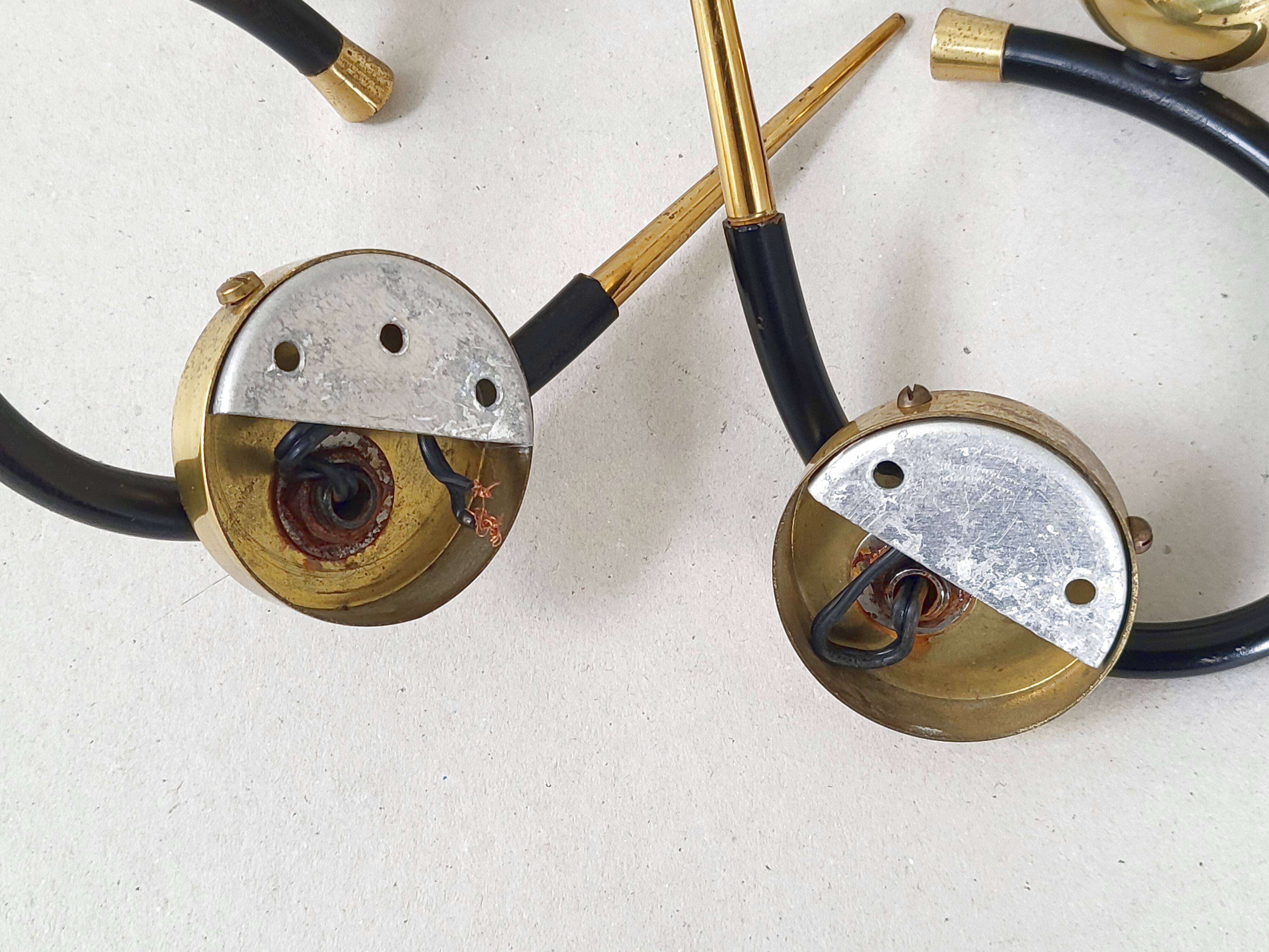 Pair of vintage Arlus wall lights 1950
