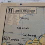 Vidal Lablache school map - Algeria and Tunisia