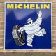 Advertising plate painted metal not enamelled Michelin tyres tires