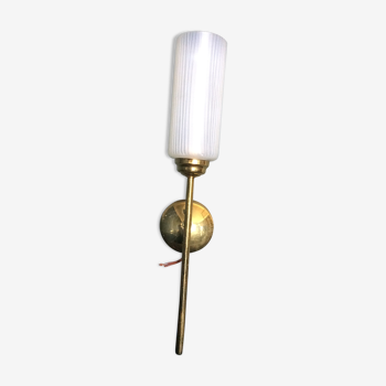 Vintage wall lamps years 50/60, brass and glass