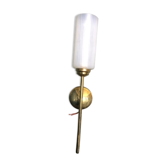 Vintage wall lamps years 50/60, brass and glass