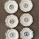 6 K&G Luneville Art Deco Dessert Plates Fructidor Model