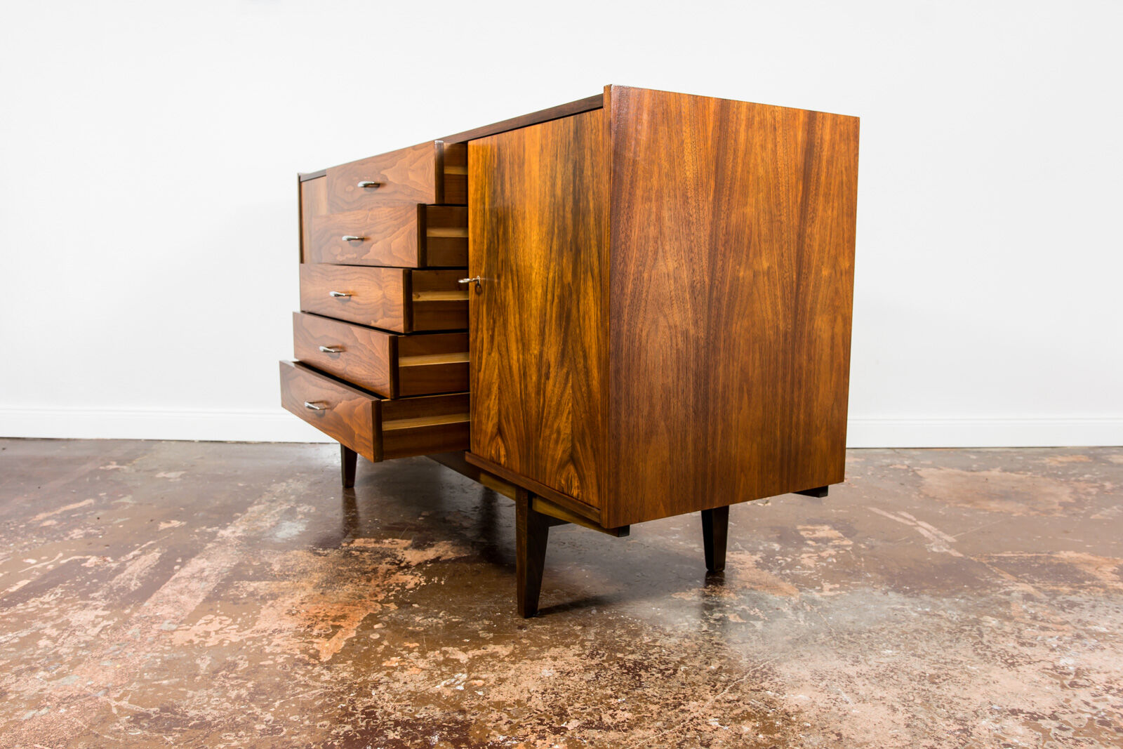Mid century walnut sideboard, 1960s