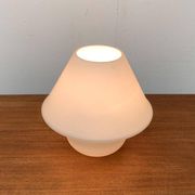 1970s vintage space-style German glass table lamp by Limburg.