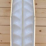 Large Stilux cinema wall lamp Art Deco Italy herringbone pattern