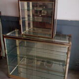 Vintage showcases set