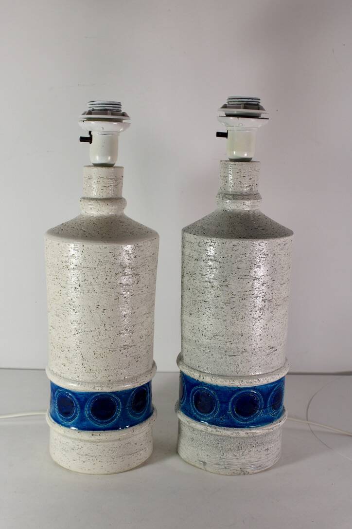 Aldo Londi Bitossi ceramic lamp 1960 vintage Italy