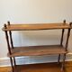 Turned wooden shelf