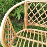 Bench lounge and rattan chairs