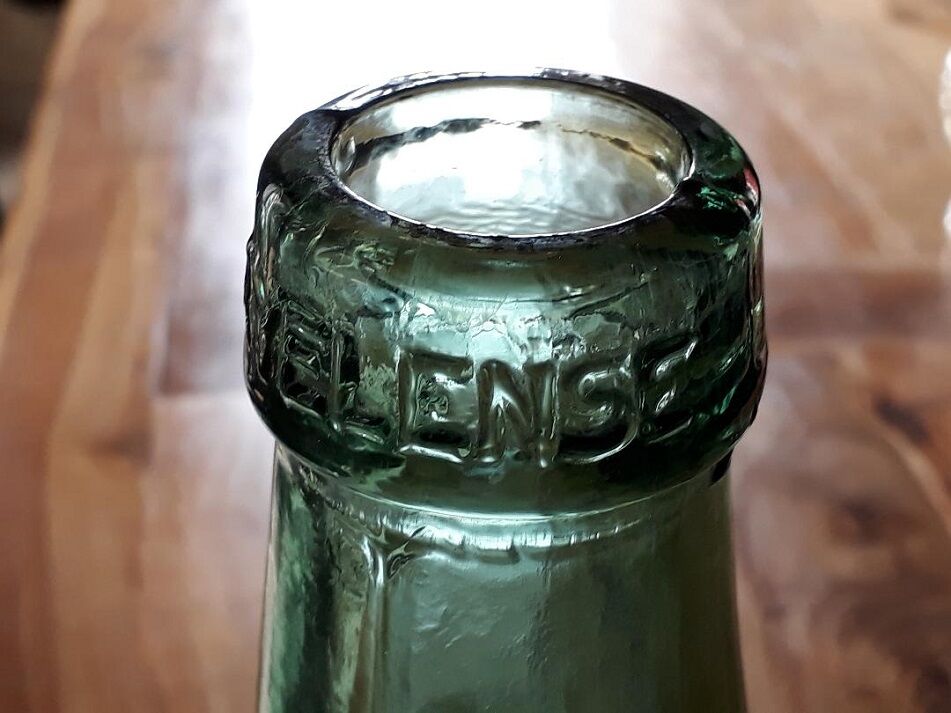 Demijohn Aleyense bluish green