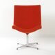 Y’s swivel armchair by Christophe Pillet for Cappellini, 1990s, orange-red