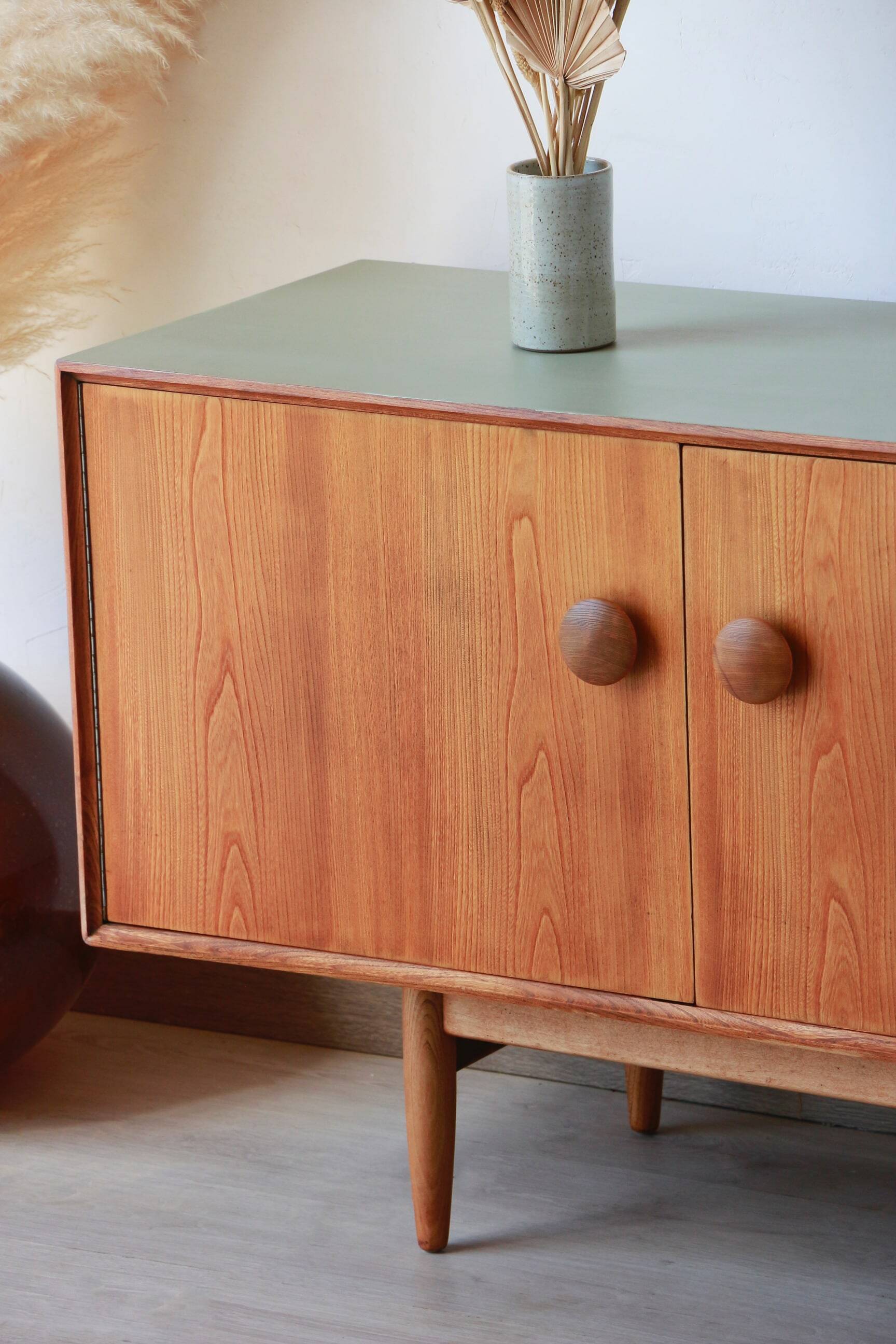 English Sideboard - Solid Elm - 1960