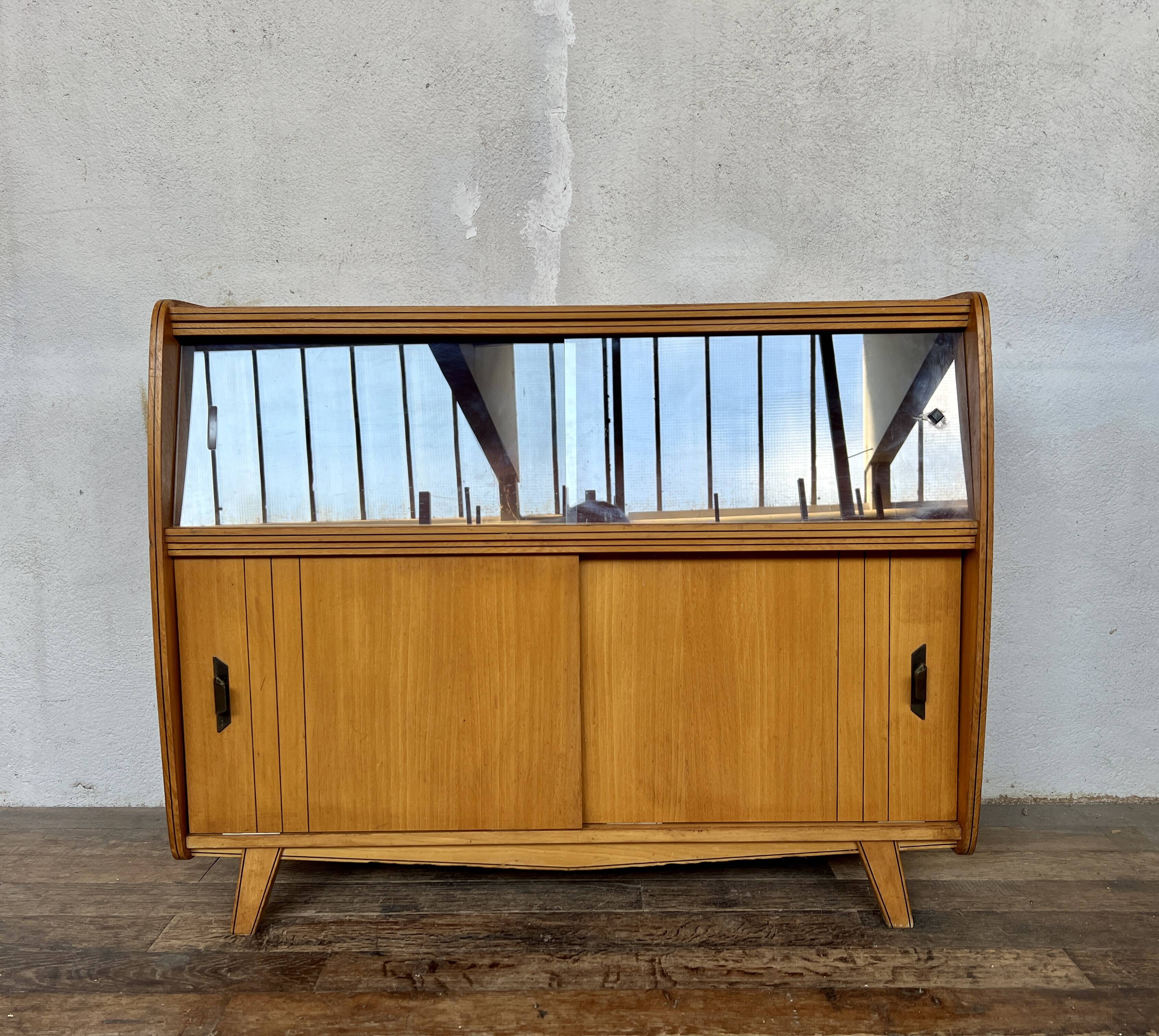 Vintage sideboard with compass feet