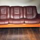 Erkones Stressless 3-seater leather reclining sofa