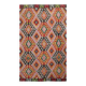 Large Green Handmade Vintage Kilim Rug, 184x309Cm