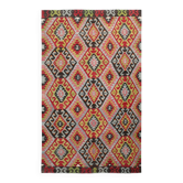 Grand tapis kilim vintage vert fait main, 184 x 309 cm