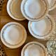 Set of 6 vintage hollow plates Moulin des Loups