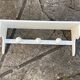 Vintage wall coat rack 3 hooks & shelf