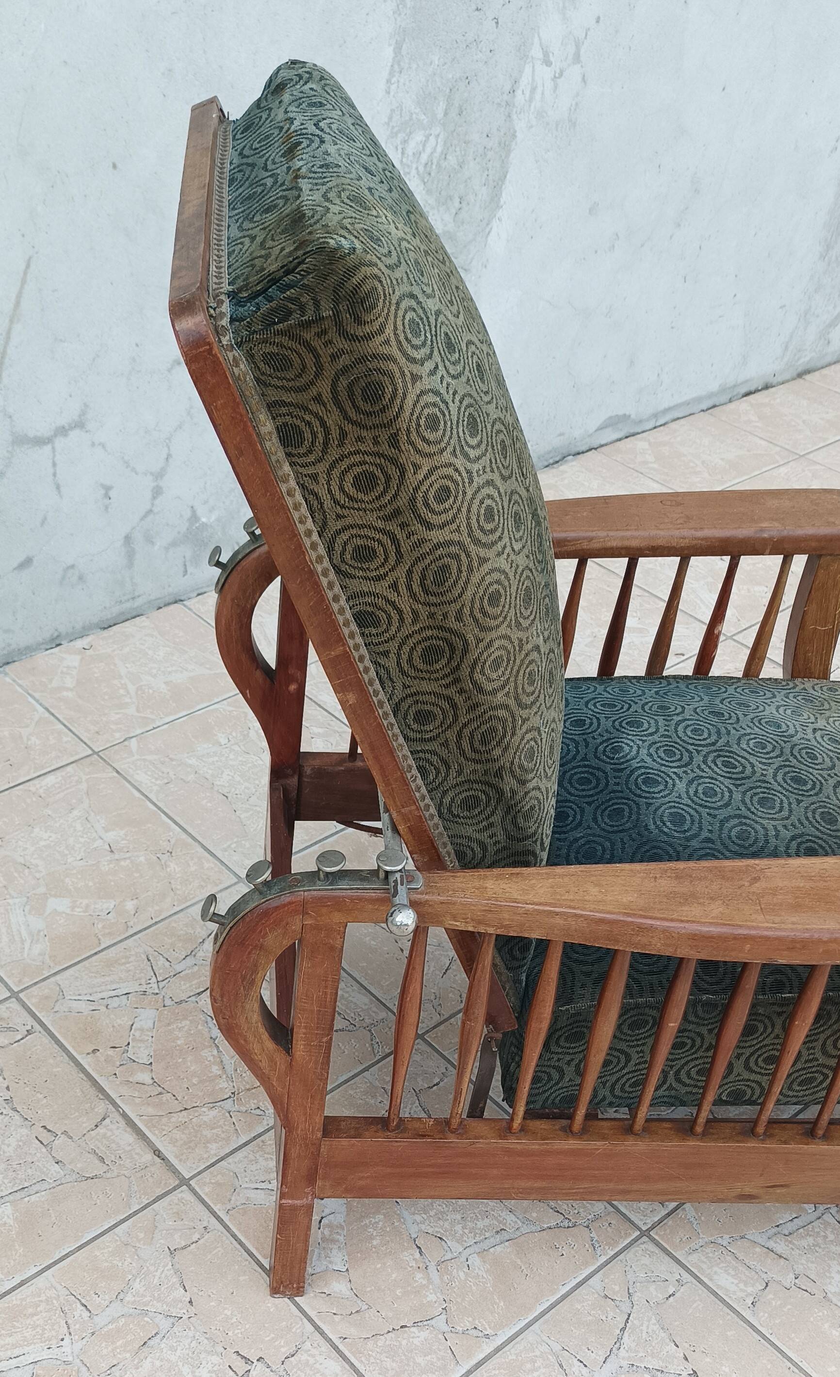 Fauteuil Morris en hêtre Art & Craft