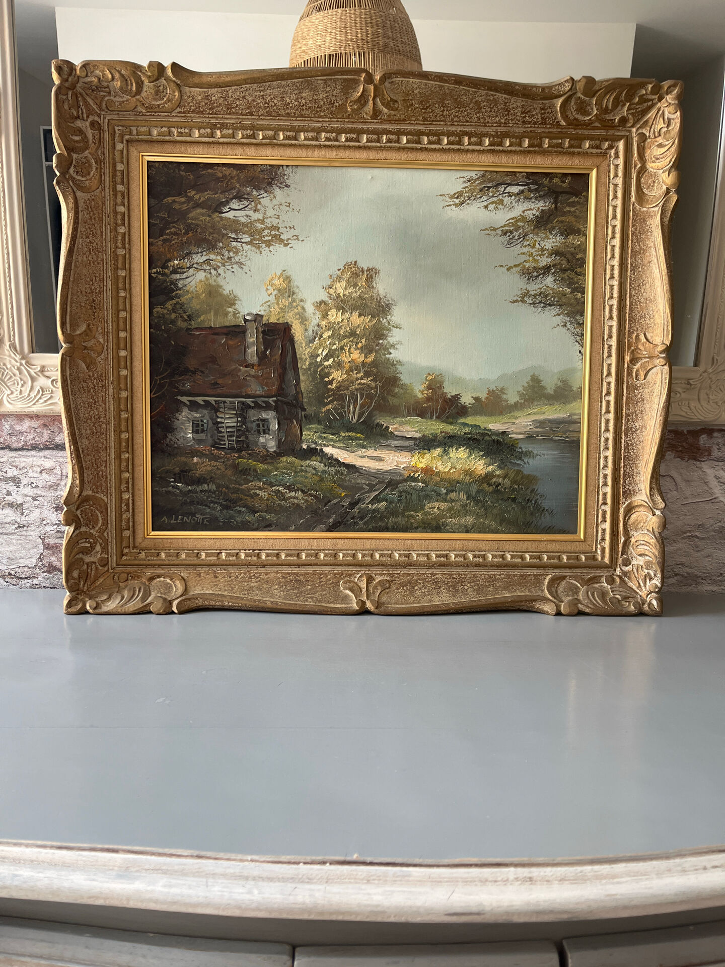 Landscape painting of the countryside