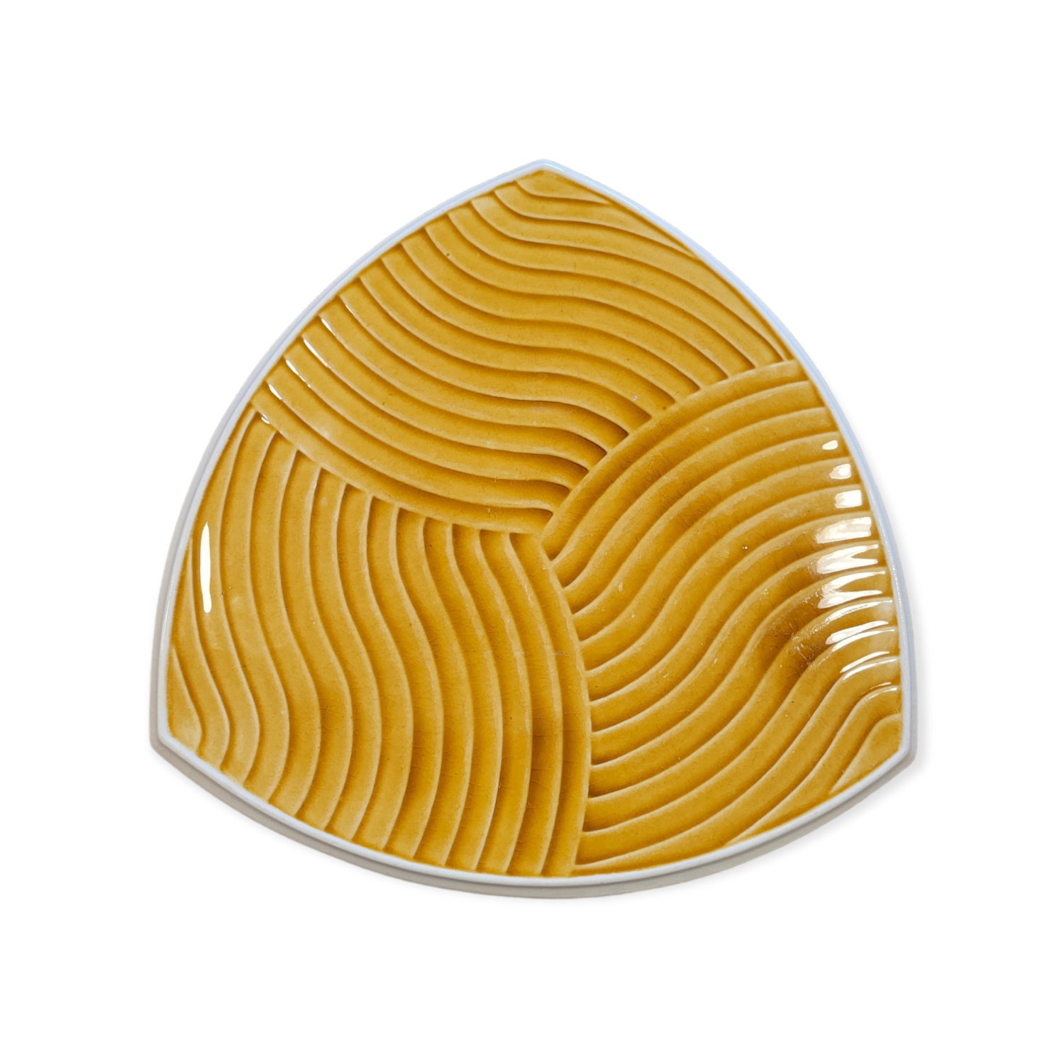 Sarreguemines cheese platter 60s-70s