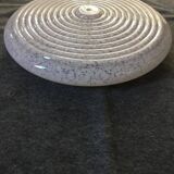 Large white Clichy art deco glass globe