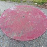 Pair of Cast Iron and Iron Garden Tables