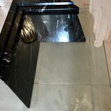 B&B Italia large table in black marble and glass