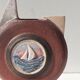 Ceramic vase decor boat signed