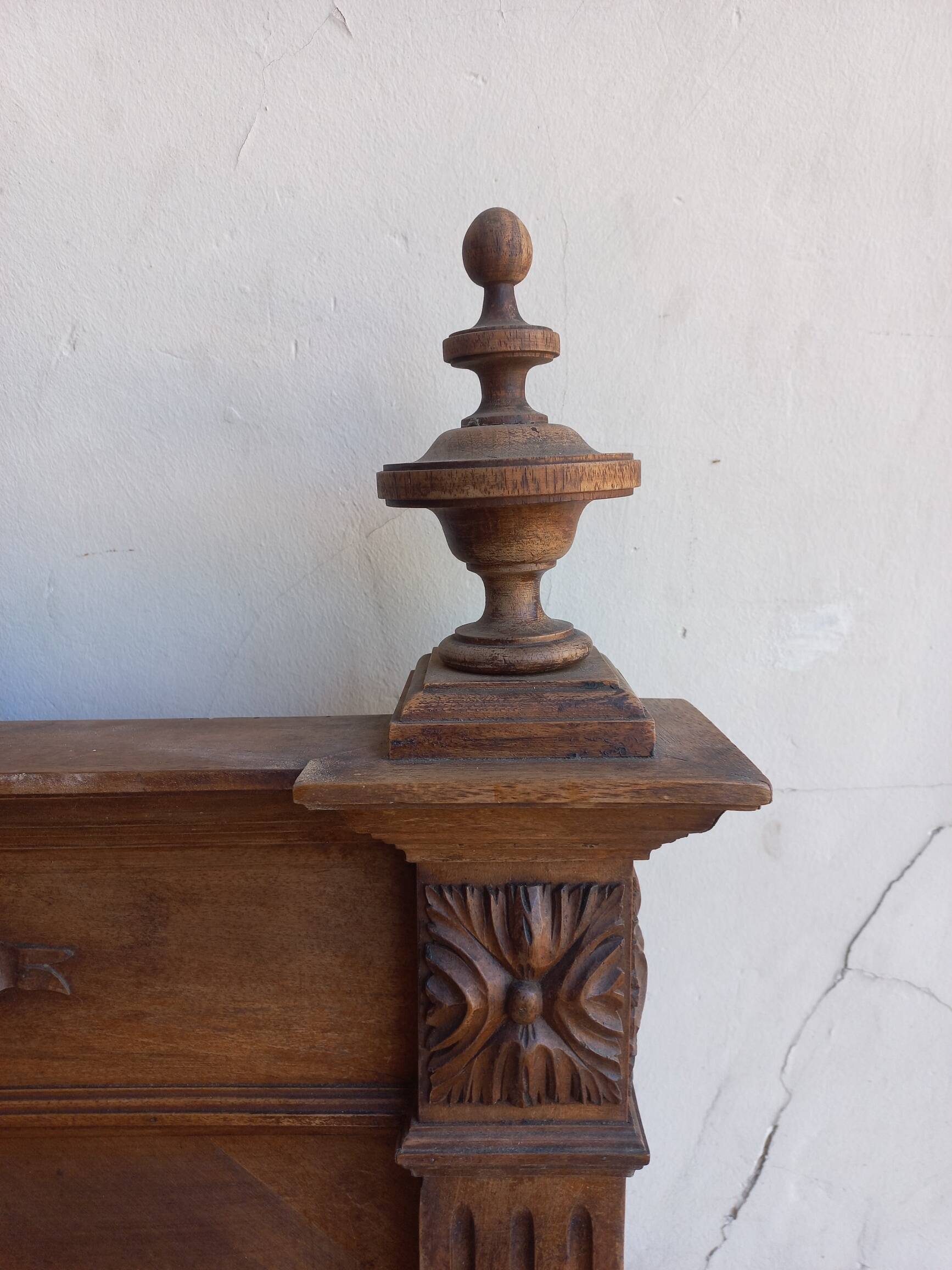 Louis XVI style wooden headboard