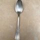 Set of 12 silver-plated metal soup spoons