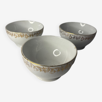 3 porcelain bowls