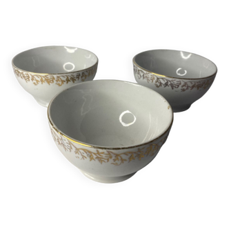 3 porcelain bowls